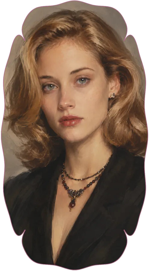 Femme élégante, blonde