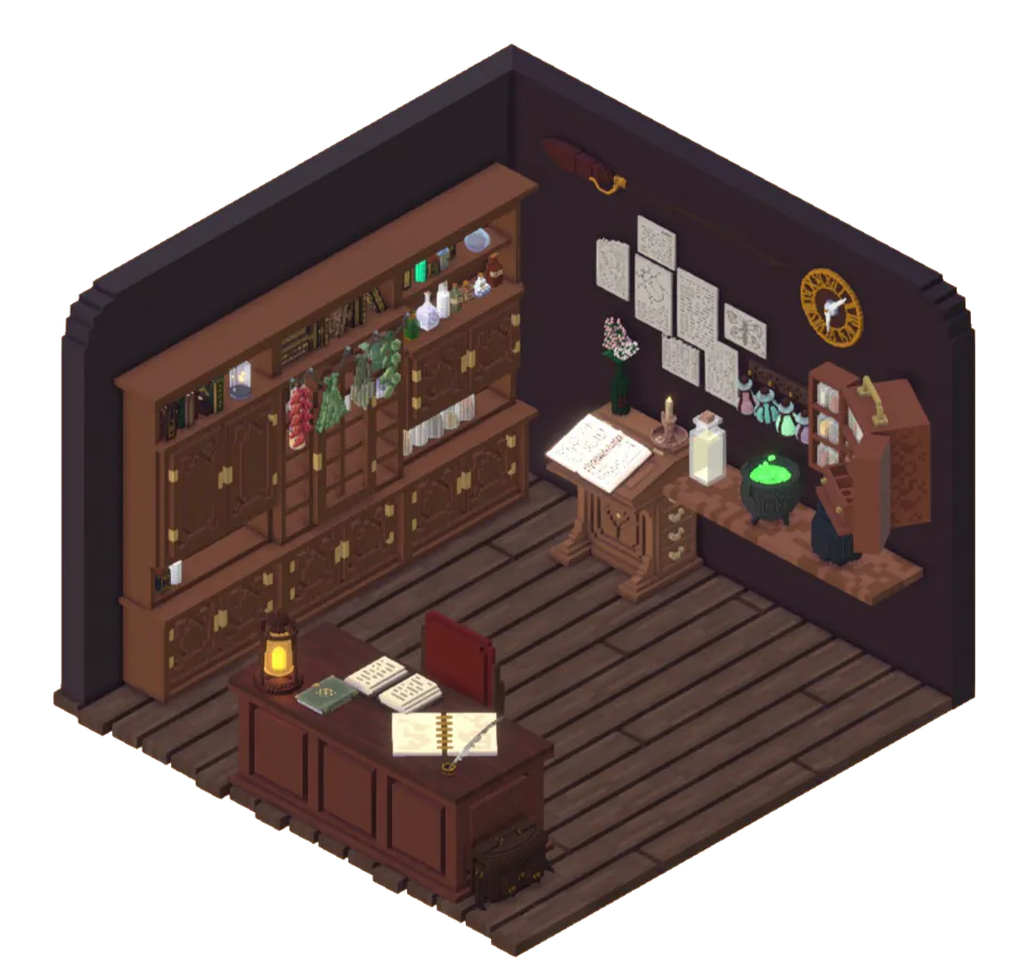 Laboratoire de potions- maquette