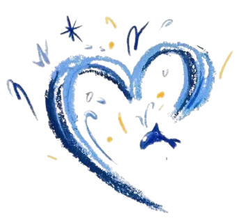 coeur bleu