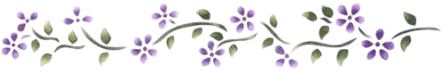 ligne de petites fleurs violettes