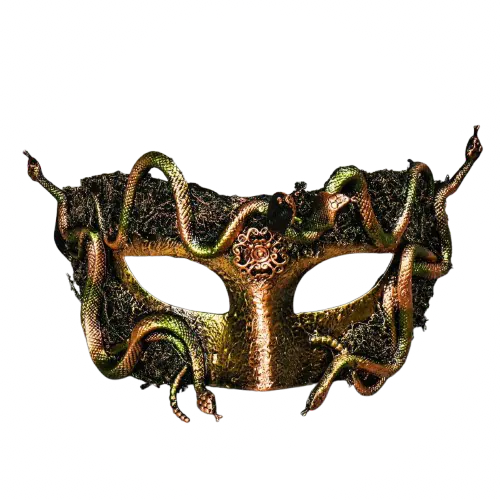 Masque avec des serpents
