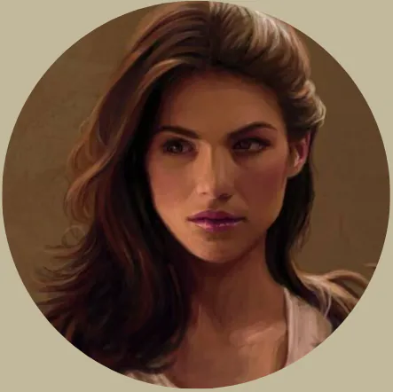femme aux cheveux bruns