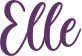 Elle, titre en violet