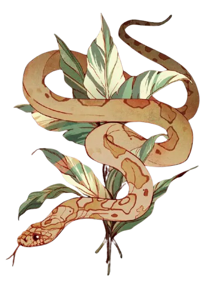 serpent brun