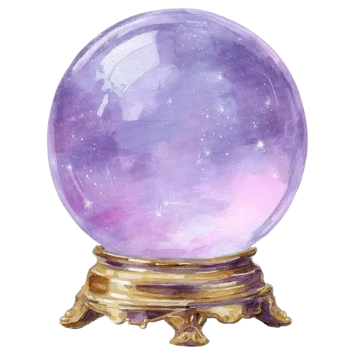 boule de cristal violette