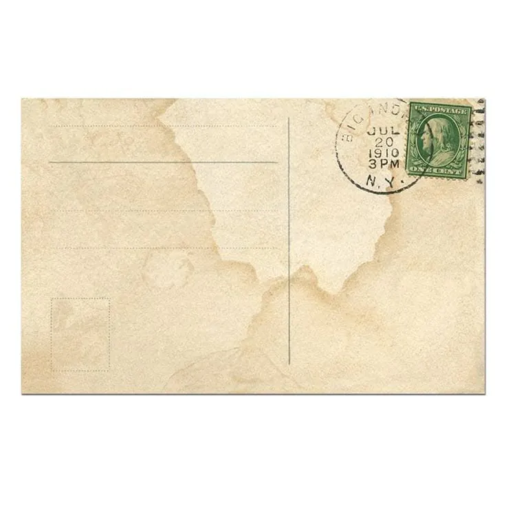 image de carte postale vieillie