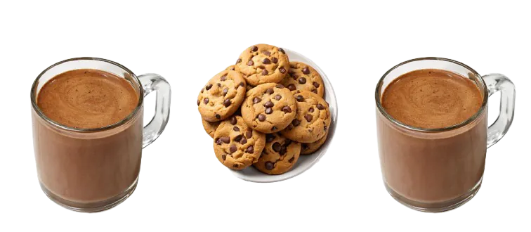 cookies + chocolat chaud