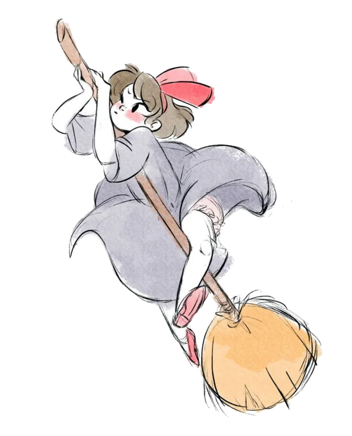 fanart de Kiki la petite sorcière