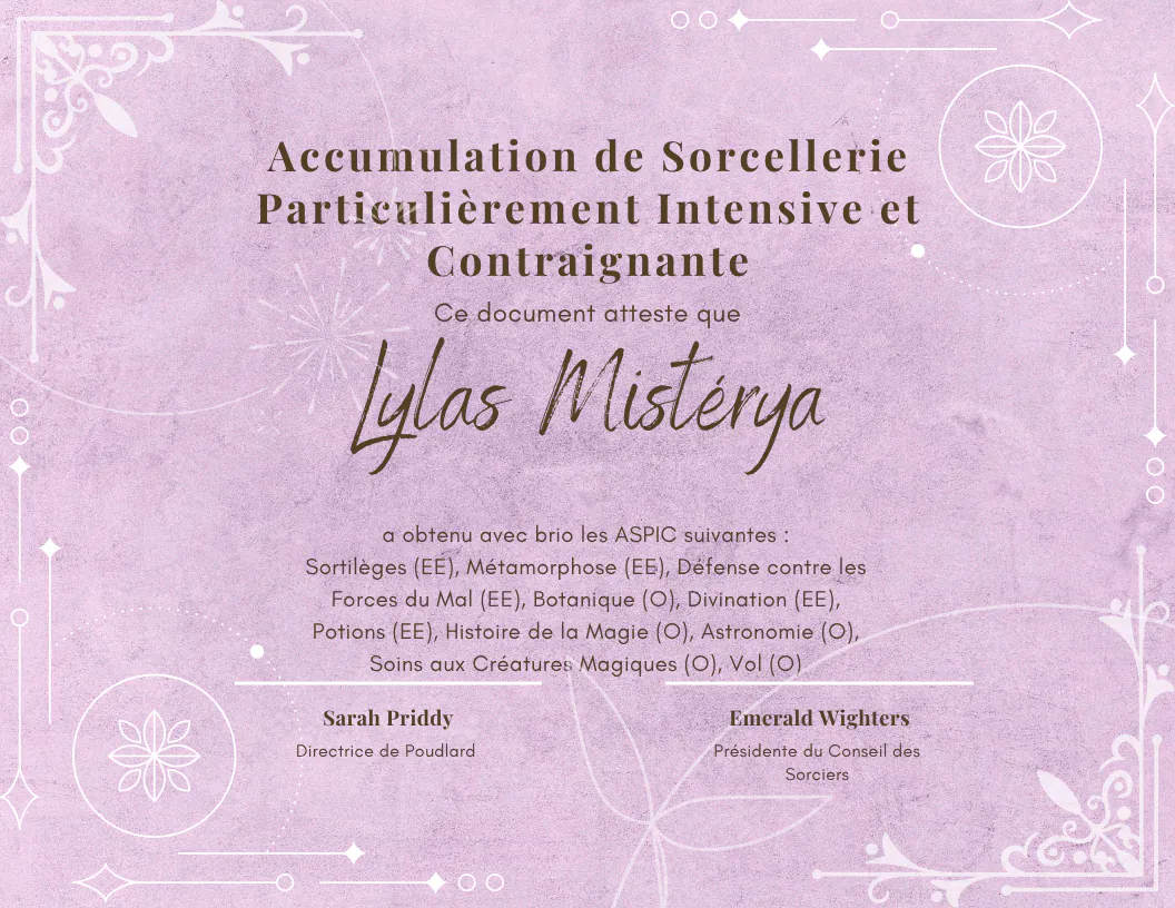 ASPIC de Lylas Mistérya