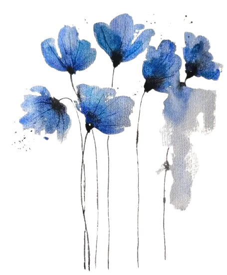 fleurs bleus