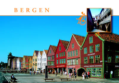 carte postale de bergen