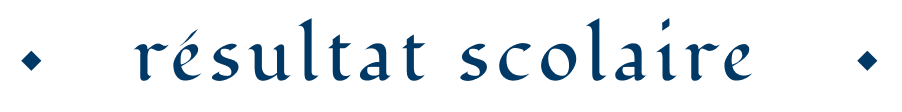 résultat scolaire